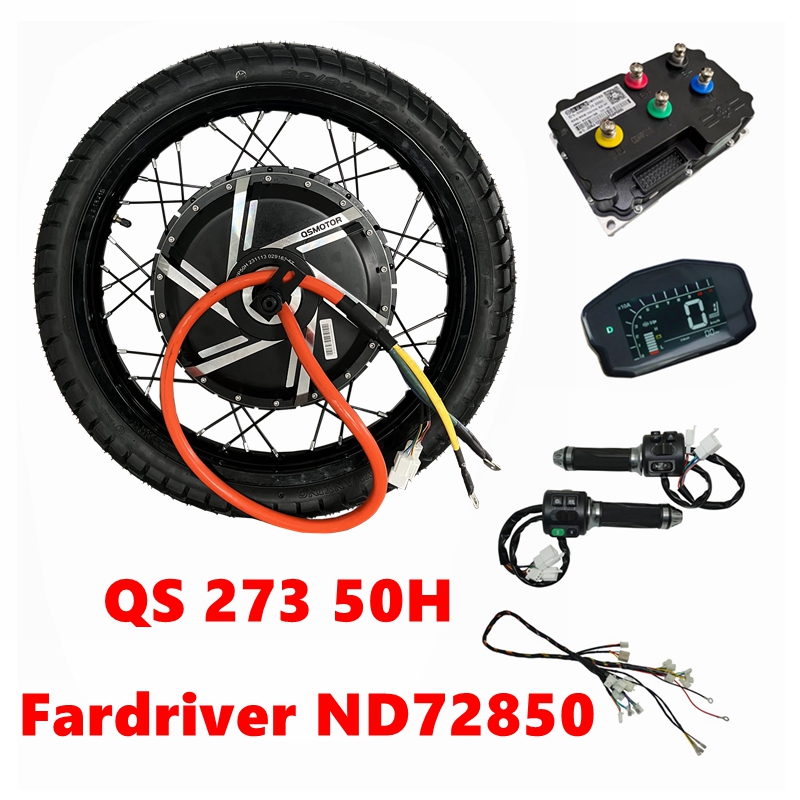 12000W Electric Motorcycle Hub Motor - NBpower/QS273 50H 72V 12000W Ebike Kit