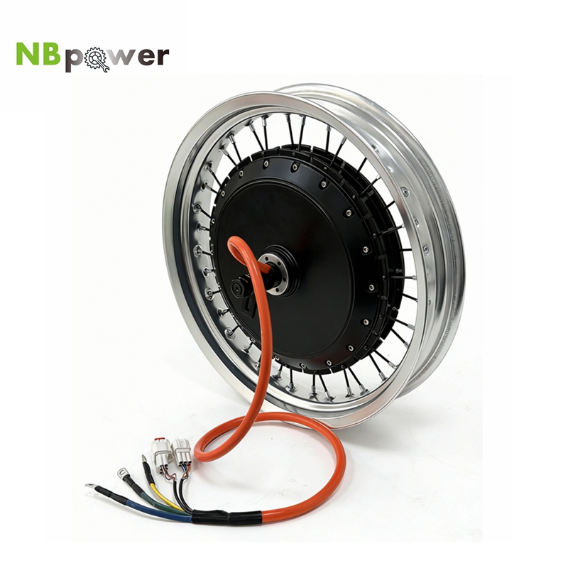 72V 8000W Brushless Hub Motor - Buntes 17x3,0 NBpower/QS V3 273 40H