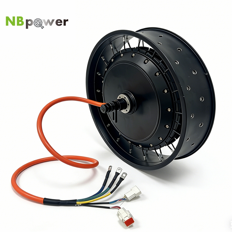 72V 8000W Brushless Hub Motor - NBpower/QS 273 40H 48-96V Nennleistung 72V