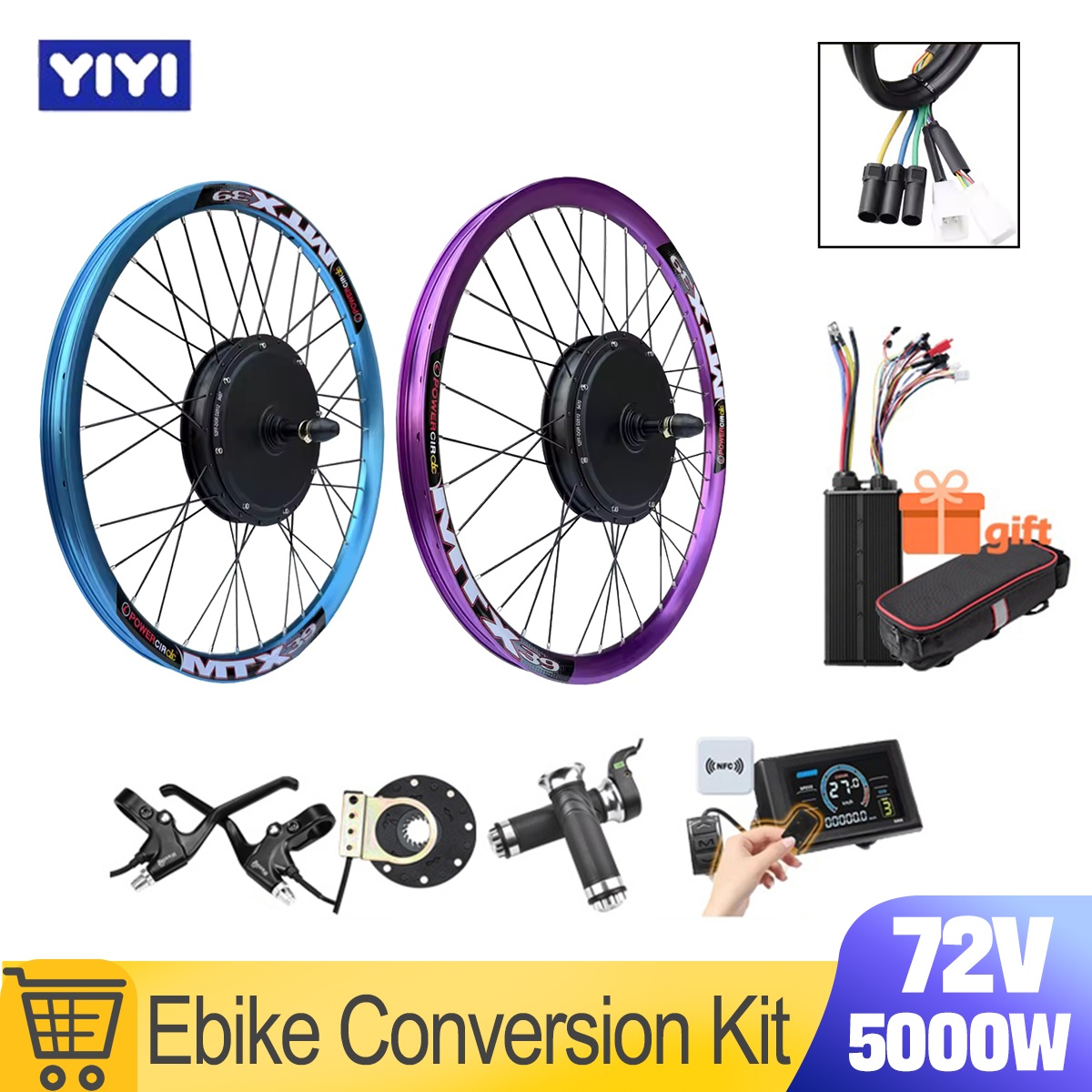 Neuer MTX39 72V 5000W E-Bike U – 5000W Hub Motor Kit 72V Bewertung und Preis