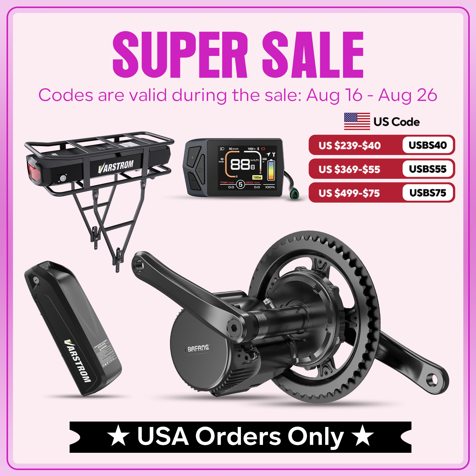 [US-Lager] Bafang 48V750W Mitt – Side Hung Mid Drive Motor Kit Bewertung und Preis