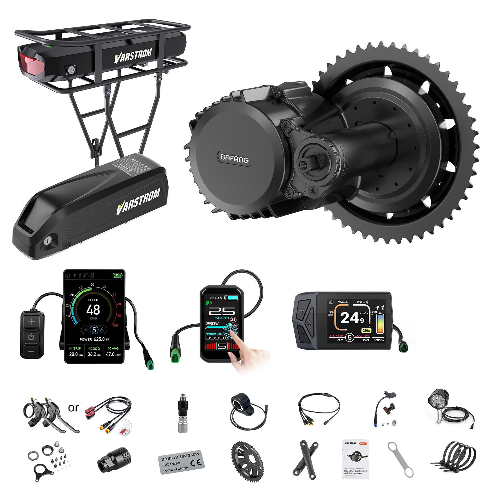 [US-Versand] Bafang Motor 750W – Torque Sensor Mid Drive Motor Kit Bewertung und Preis