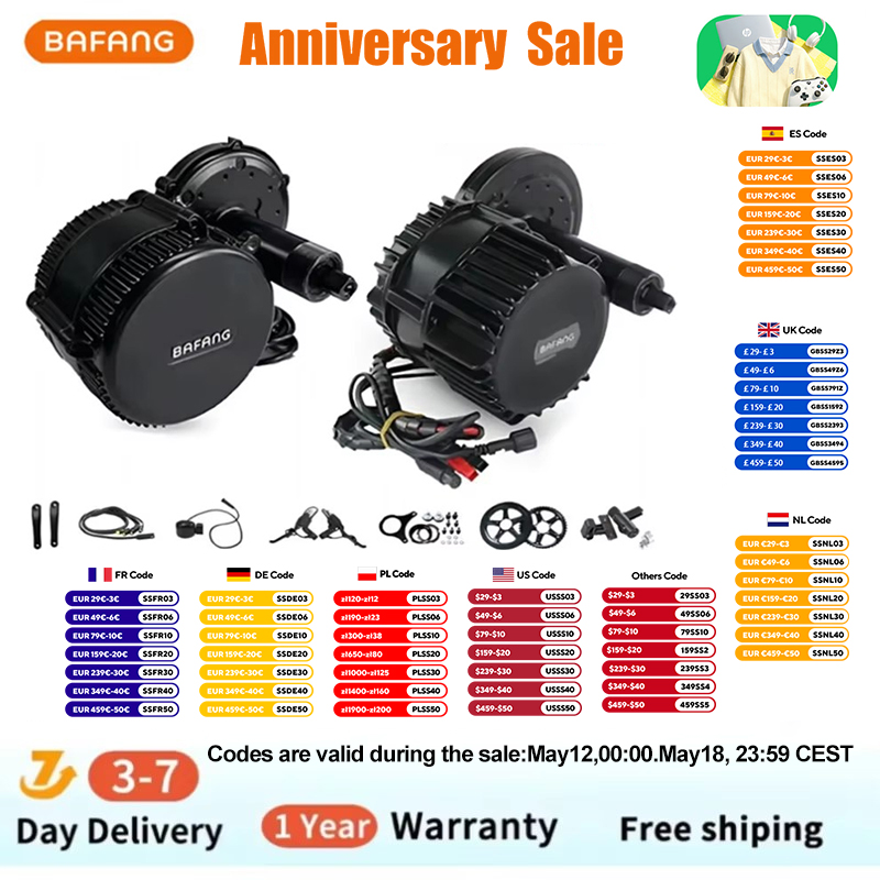 Bafang BBSHD 1000W 52V 48V 68m – Side Hung Mid Drive Motor Kit Bewertung und Preis