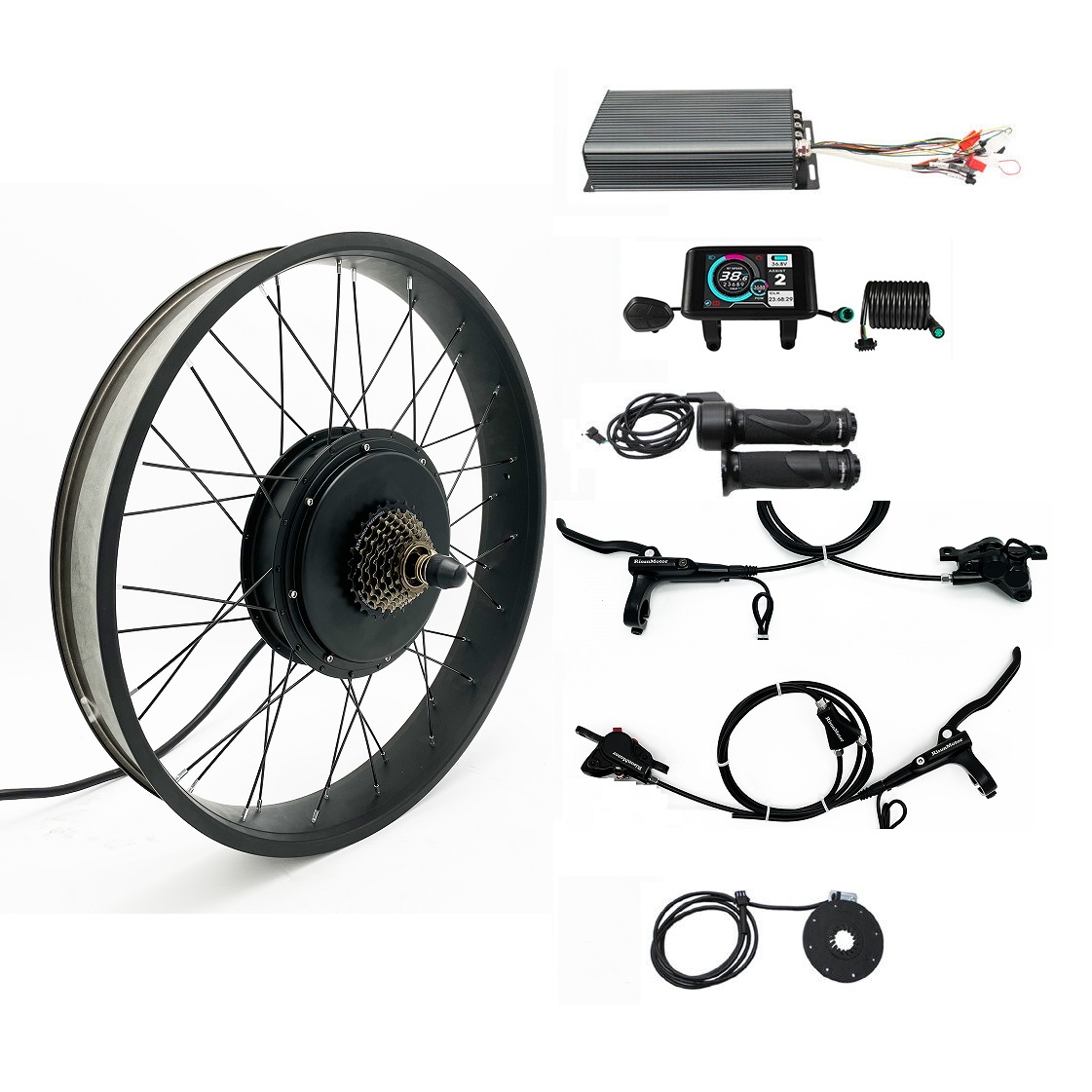 48V-72V 100A 5000W eBike Fat W – 5000W Hub Motor Kit 72V Bewertung und Preis